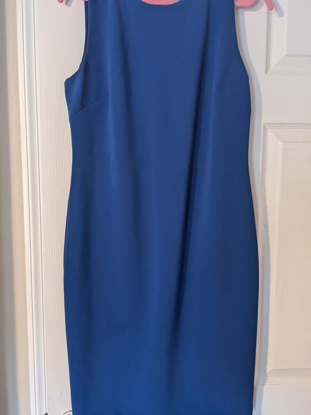Lauren Ralph Lauren Cobalt Blue Sleeveless Sheath Midi Dress Size 10